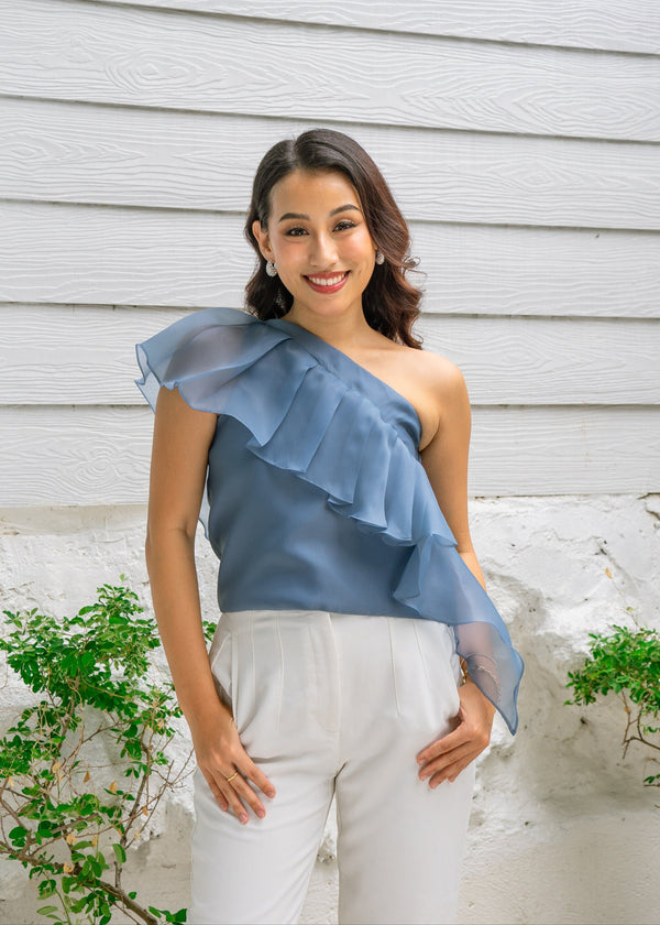 Paloma Top - Steel Blue