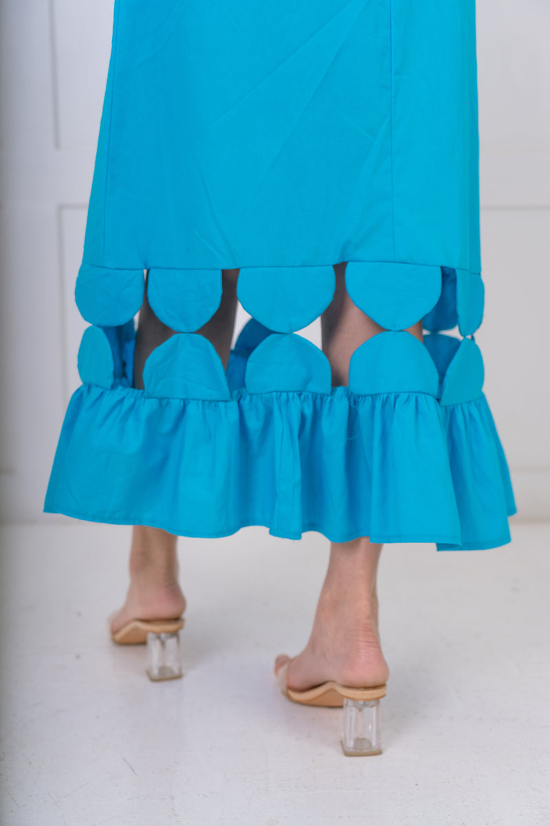 Mia Dress - Aqua Blue