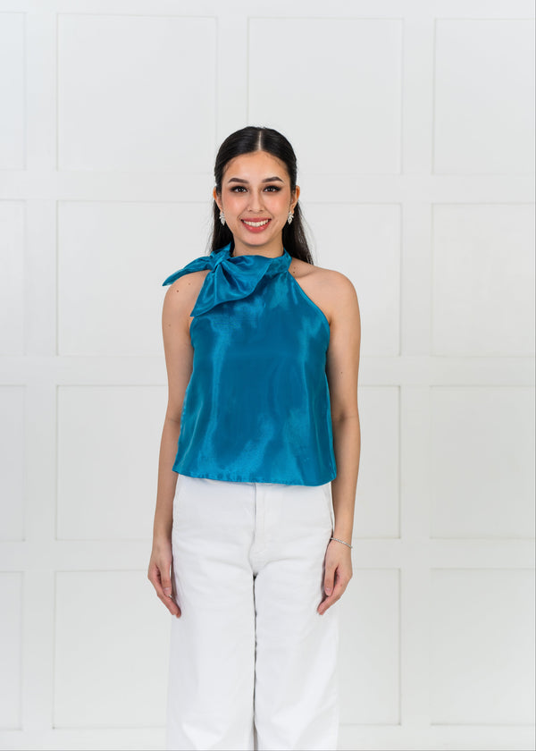 Laura Halter 2way Top - Ocean Blue