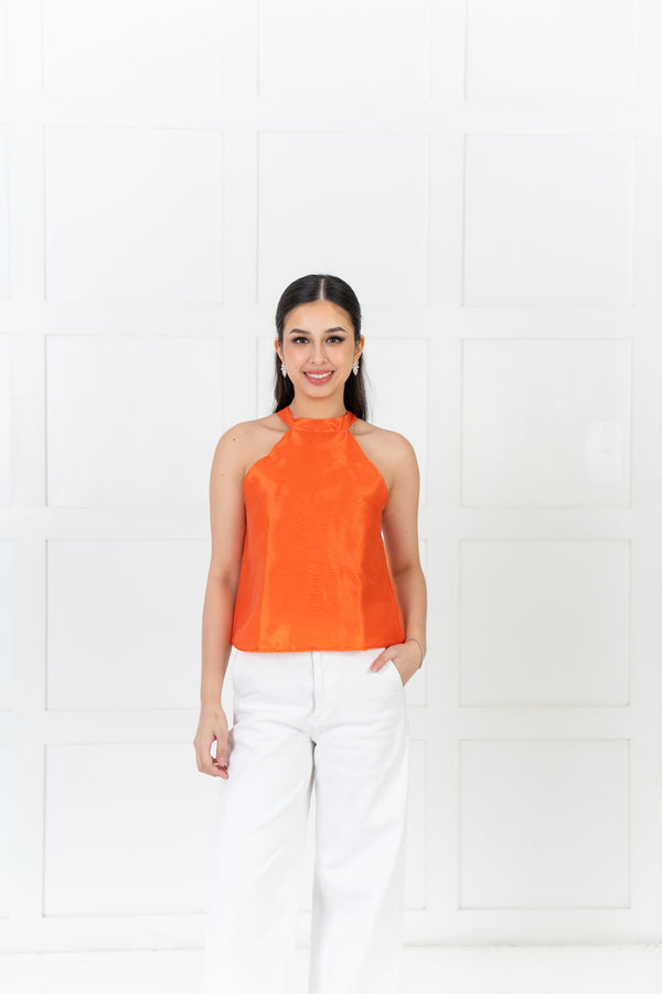 Laura Halter 2way Top - Orange