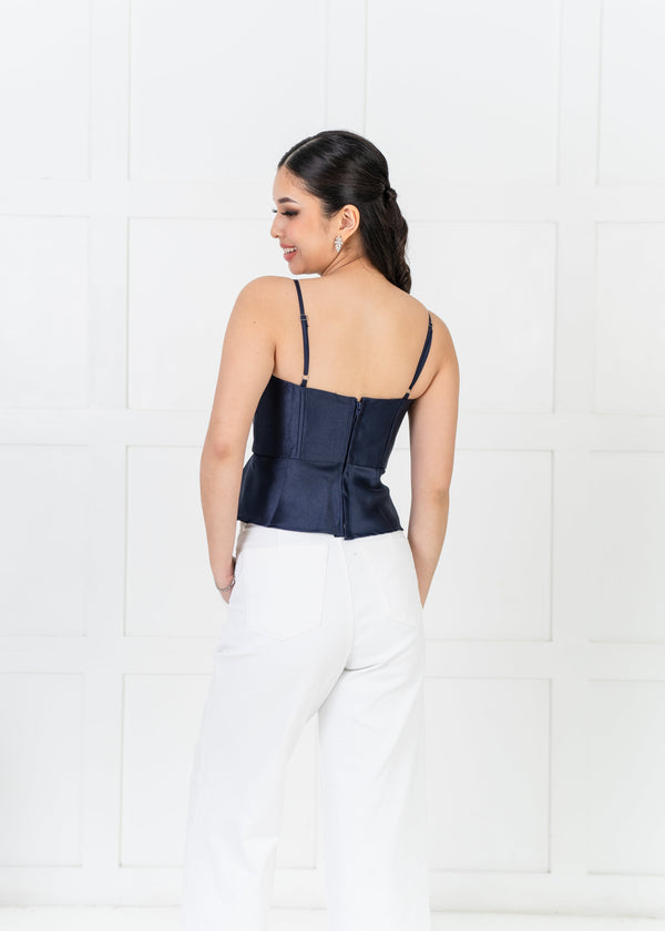 Rhea Top - Navy Blue