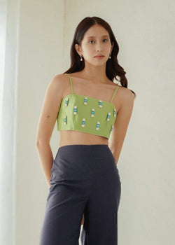 Freya Top - Apple Green