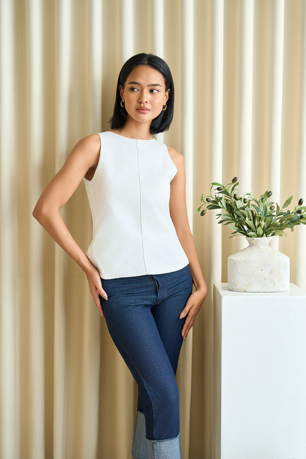 Acacia Two-Way Top - White