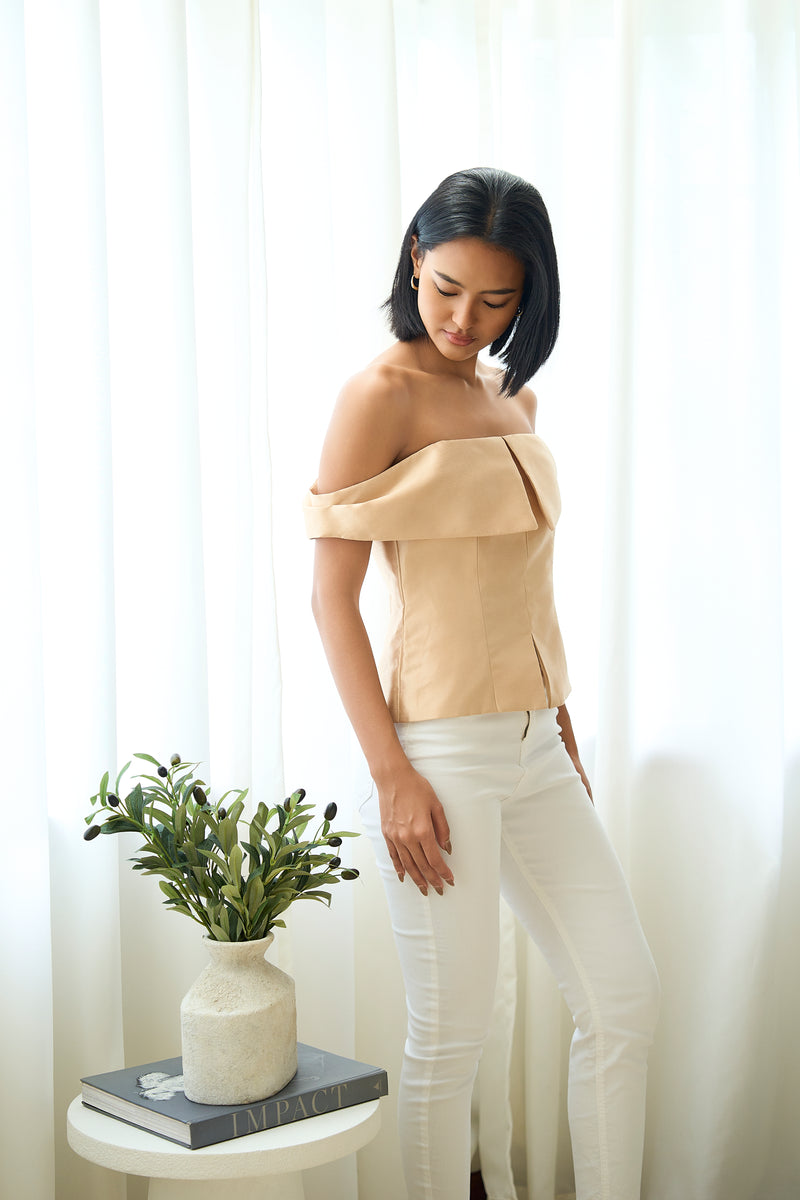 Leila Top - Gold Beige