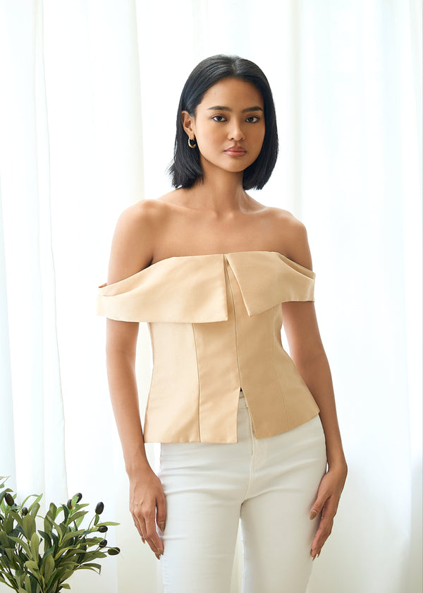 Leila Top - Gold Beige
