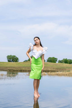 Georgina Skirt - Apple Green