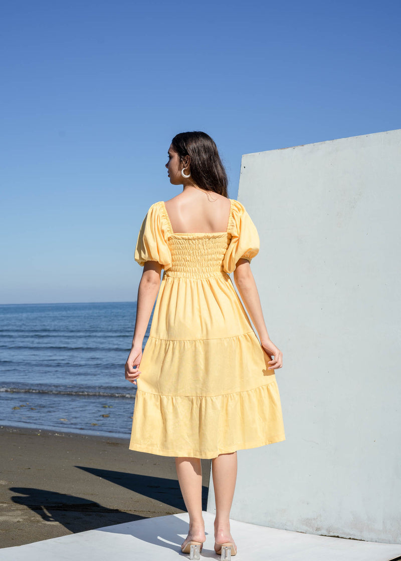 Zoey Dress - Light Yellow