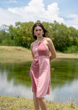 Penelope Dress - Pink and Old Rose